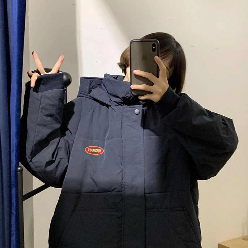服女2022新款冬季外套韩版宽松棉衣ins港风棉袄短款面包服