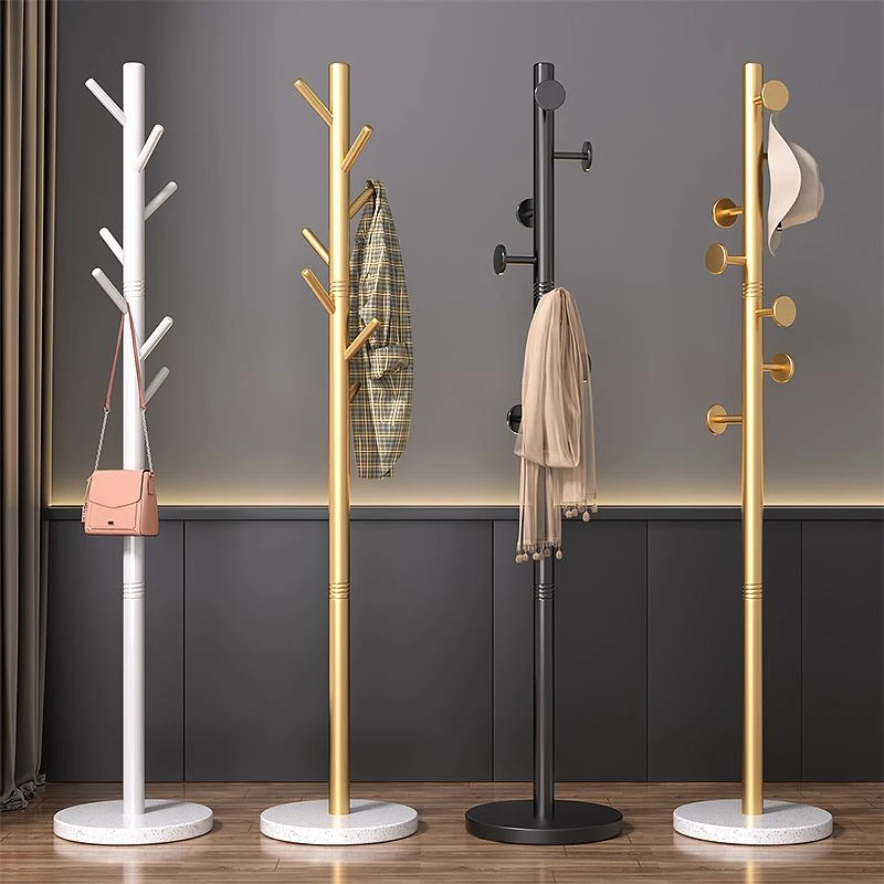衣帽架落地卧室挂衣架轻奢简易衣服架子家用客厅主卧立式单杆架子