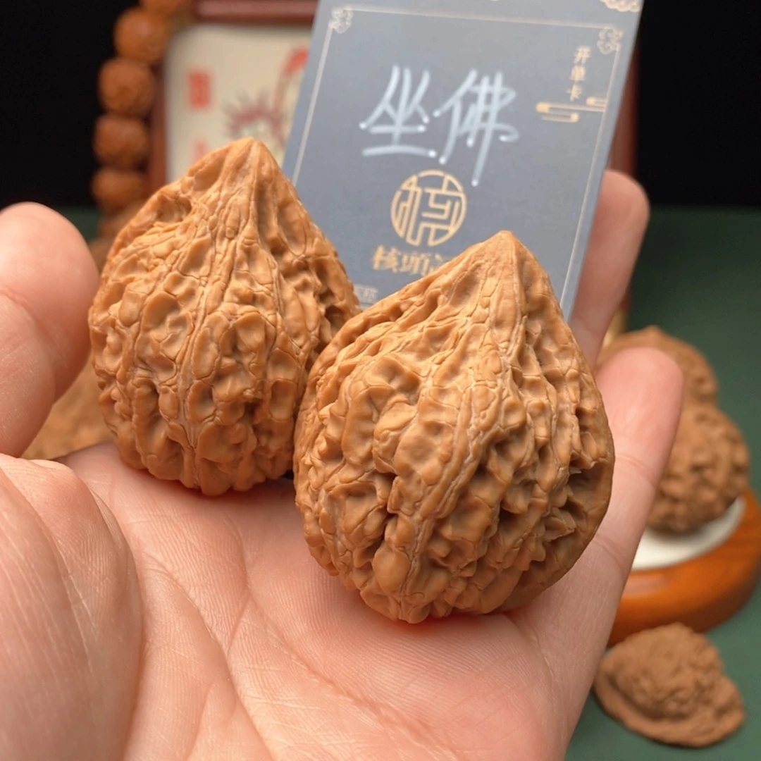 文玩核桃把件41尺全品坐佛