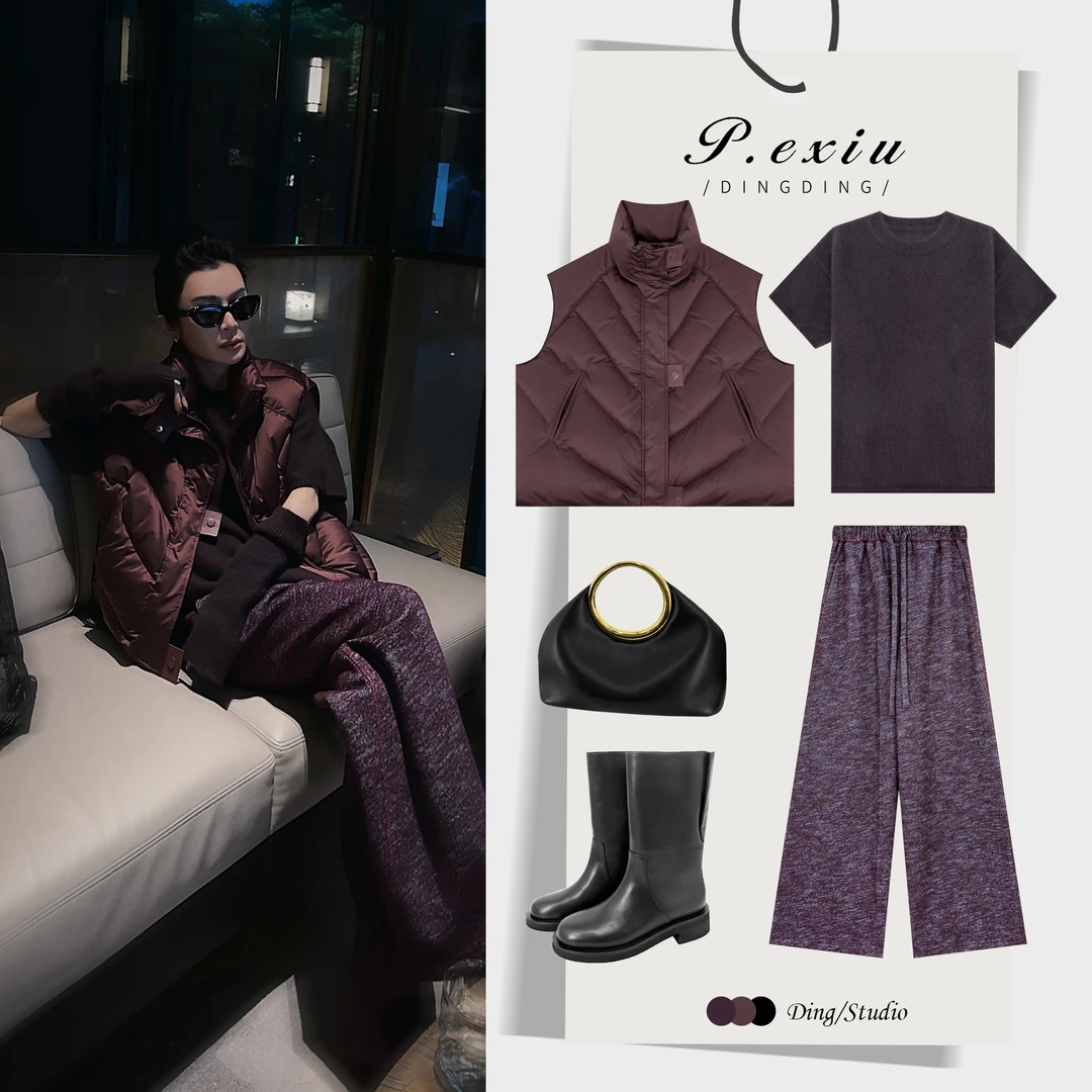 PanYiXiu/潘依绣90%白鸭绒立领简约通勤百搭羽绒马甲B110