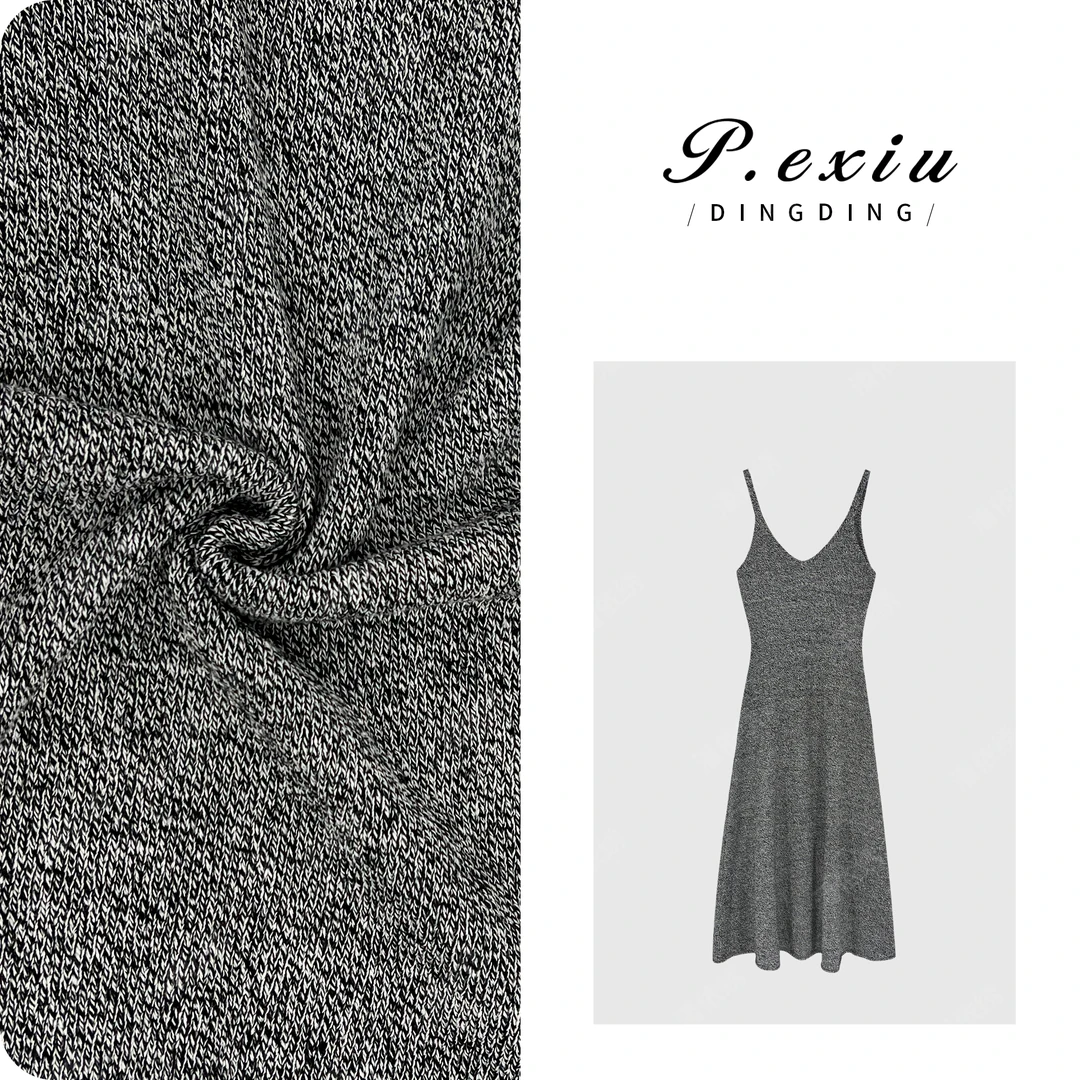 【佳人裙】法式高级感花纱V领针织吊带连衣裙ZZ0713