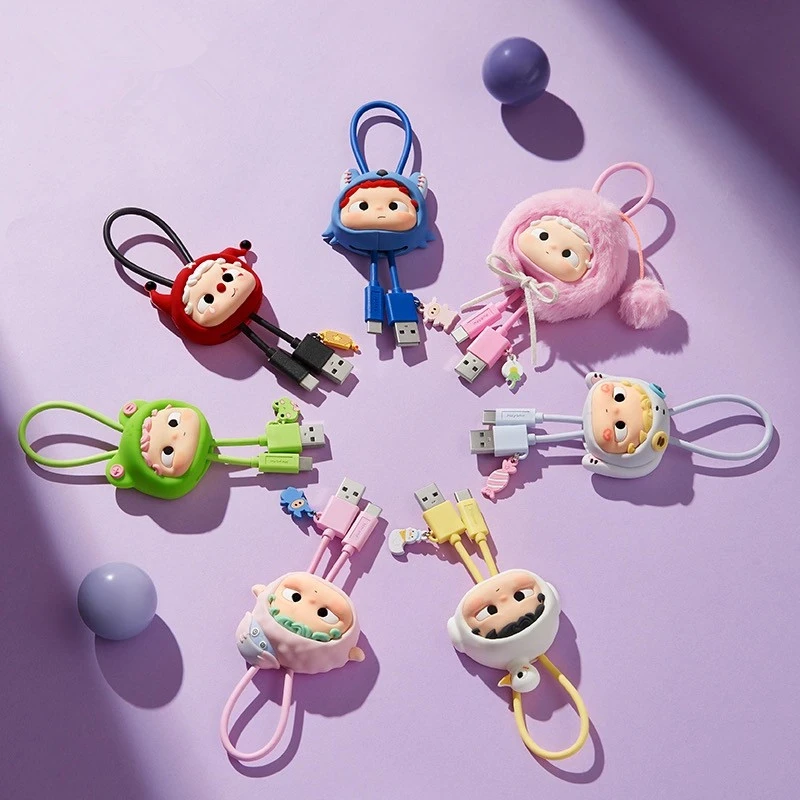 【拆盒】哦崽ozai限定盲盒经典款系列充电typc数据线