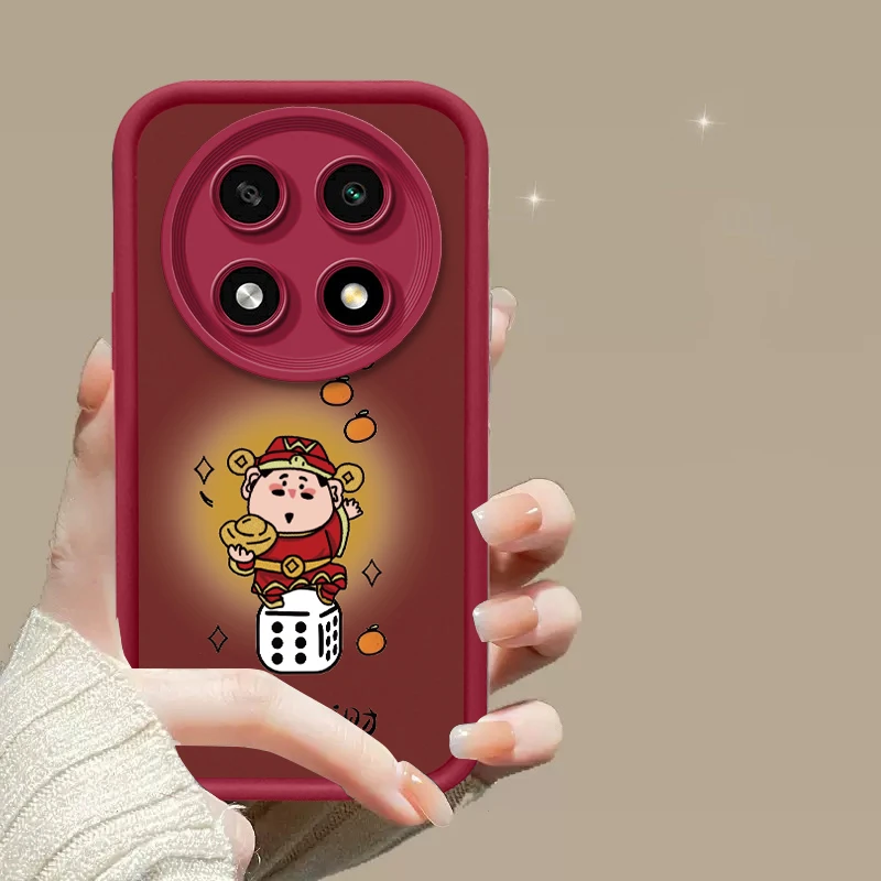 适用于【oppoA2Pro】天眼阶梯软胶筛子财神全包防摔保护手机壳