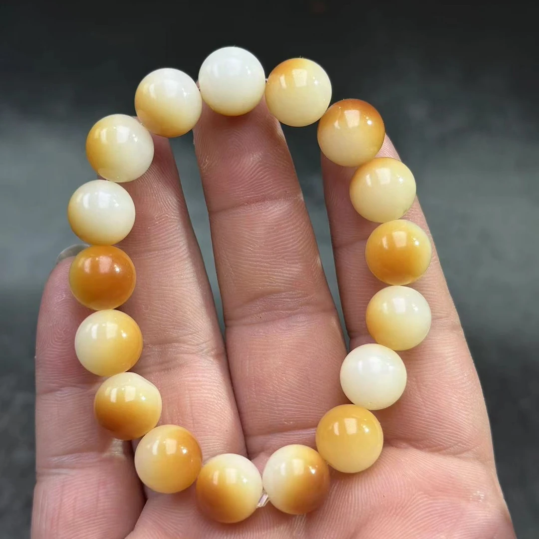 B171白玉菩提炭烧小馒头卡1.1-1.2圆珠单圈