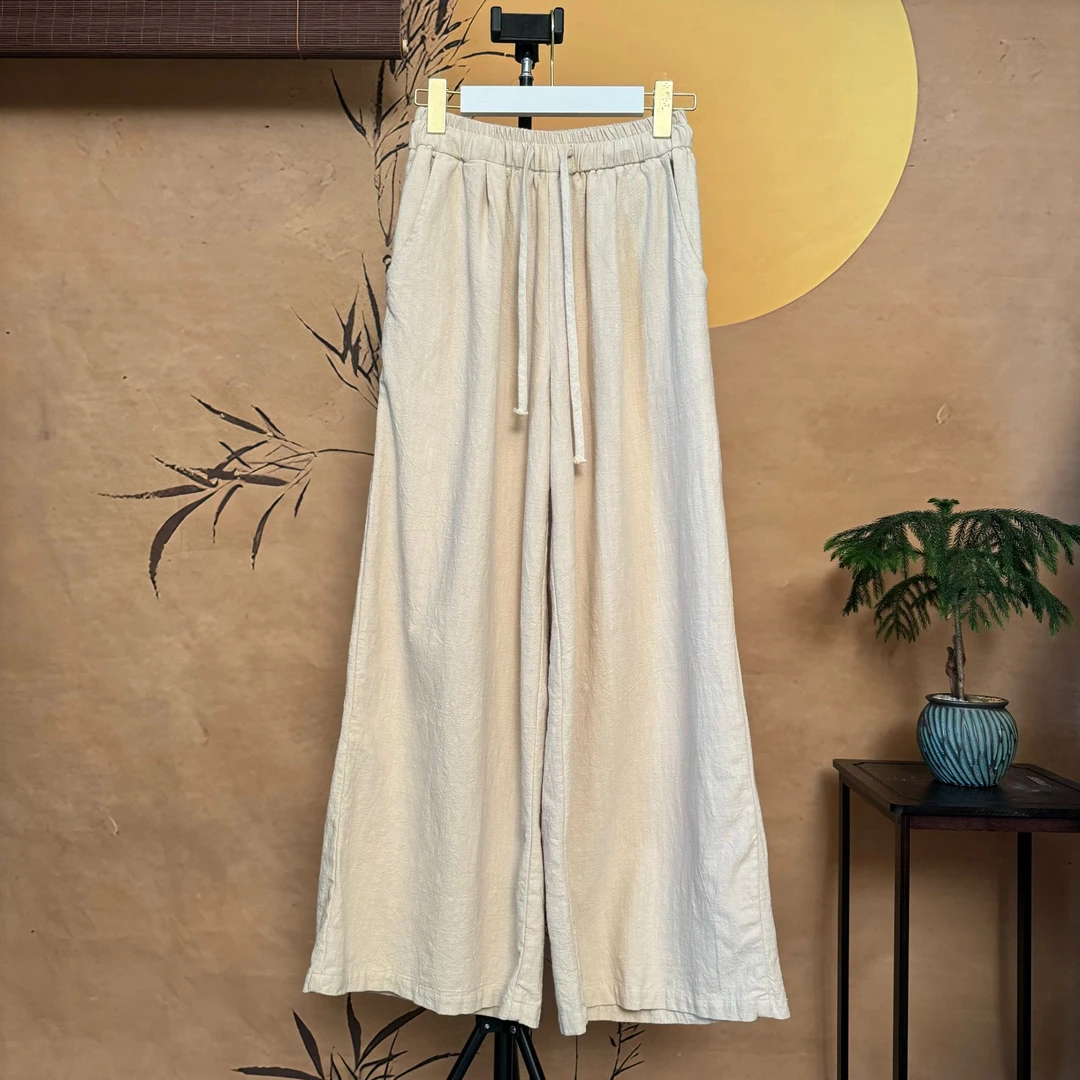 【川原·麻推荐】新款亚麻休闲裤