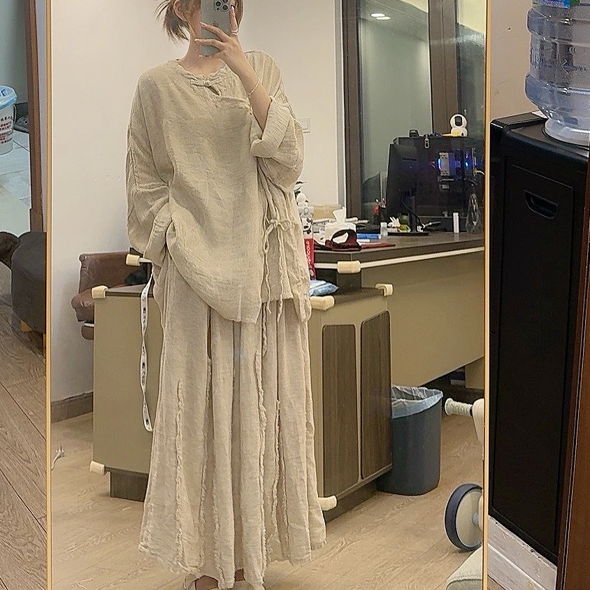 【川原·麻推荐】盘扣系绳上衣