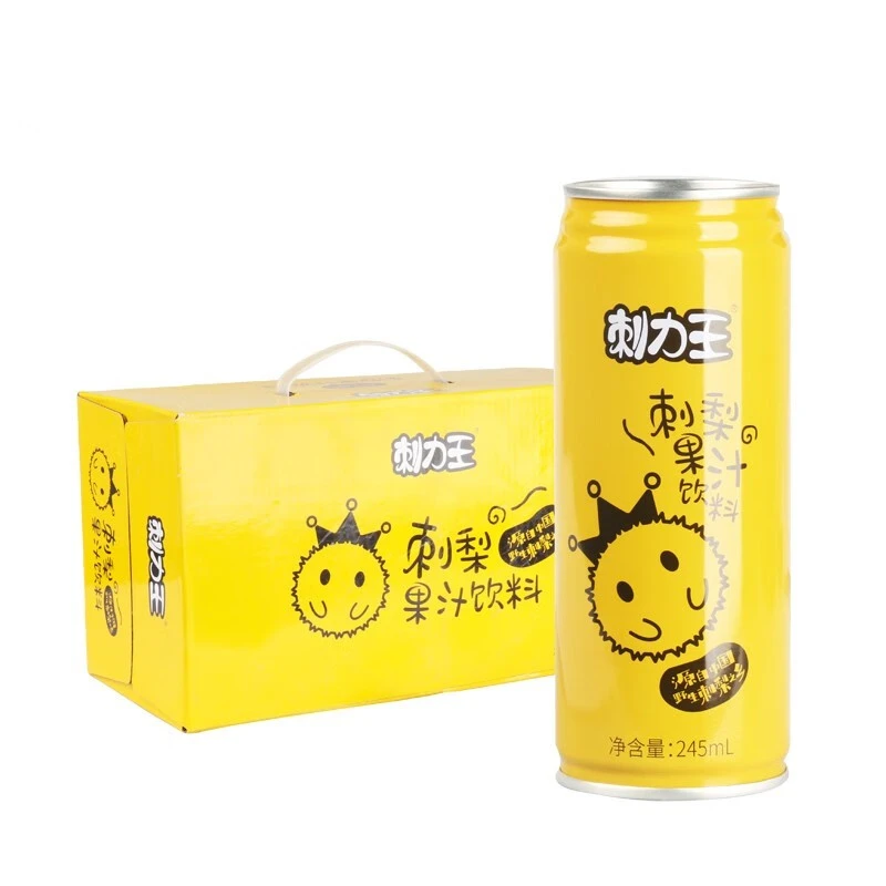 刺力王饮料 贵州特产刺梨王刺梨饮料维C新鲜果汁245ml*12罐装