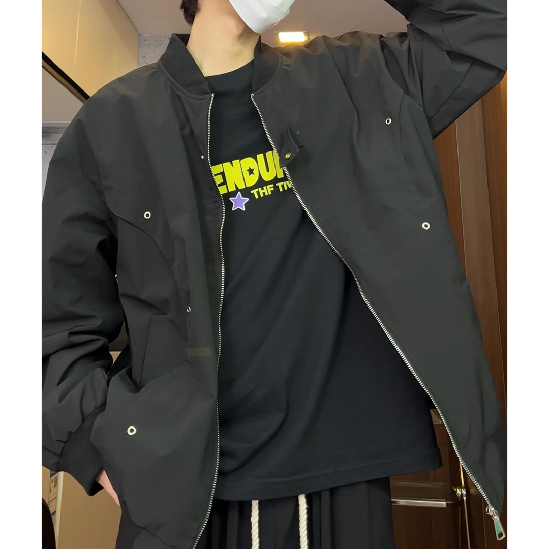 2024春季潮牌宽松休闲百搭情侣棒球服外套男士潮流时尚夹克户外