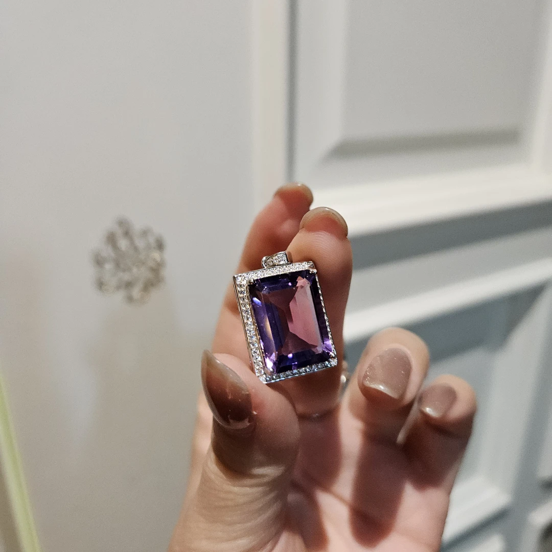 非金属吊坠 紫方糖定制吊坠