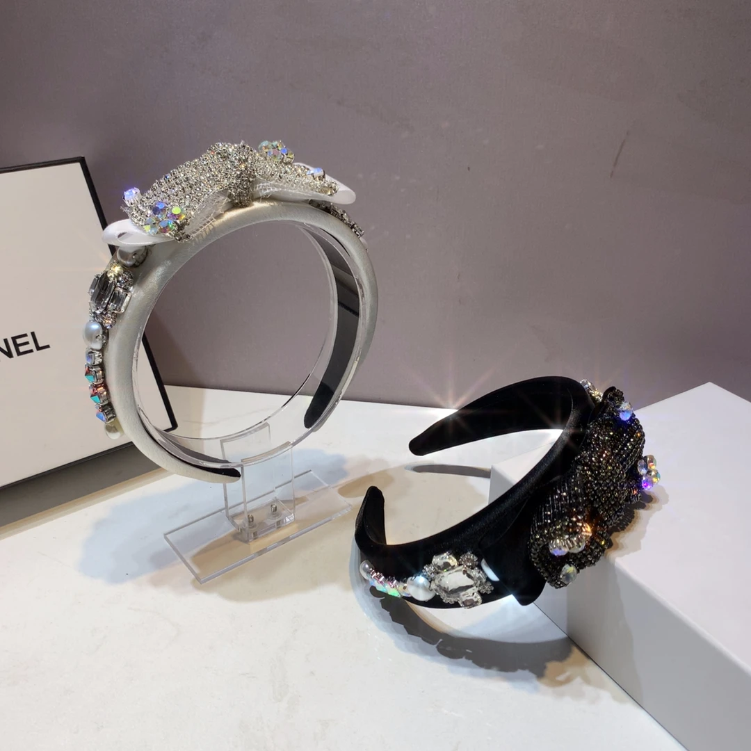 轻奢原创设计满钻蝴蝶结发箍百搭高颅顶显脸小发饰珍珠洗脸发夹女