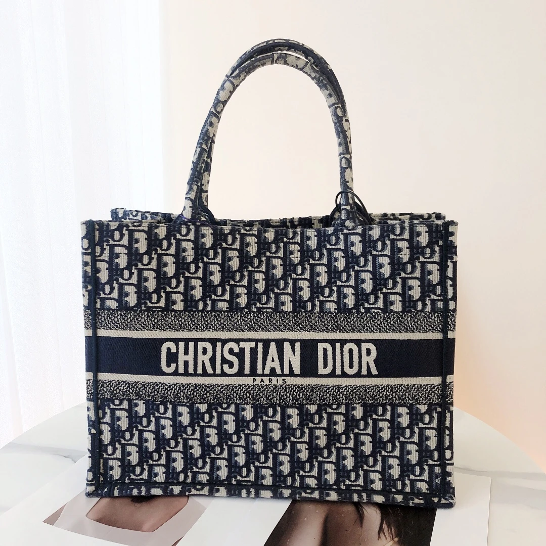99新 DIOR/迪奥 dior tote中号老花手提包/优品