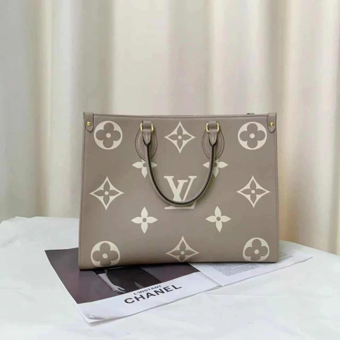 99新 LouisVuitton/路易威登 onthego大象灰中号包/无公价/甄选