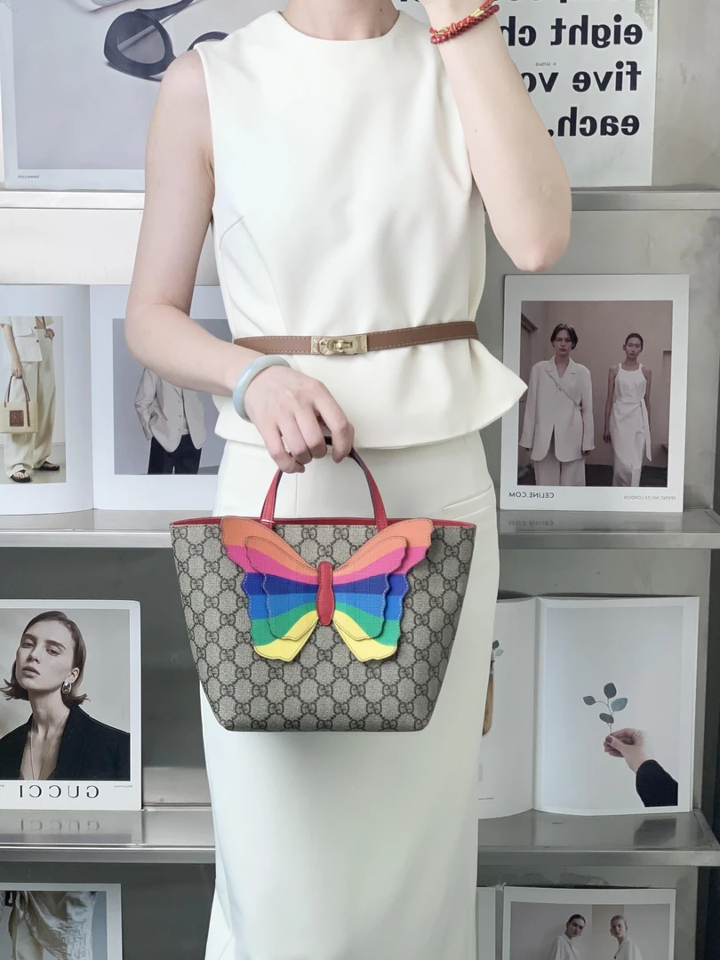 99新 GUCCI/古驰 gucci 立体彩虹蝴蝶儿童包/无公价/甄选