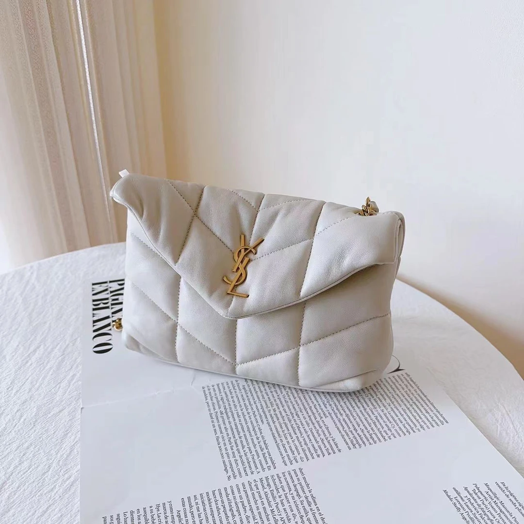 99新 YSL/圣罗兰 Ysl 单链云朵小号白金单肩包/优品