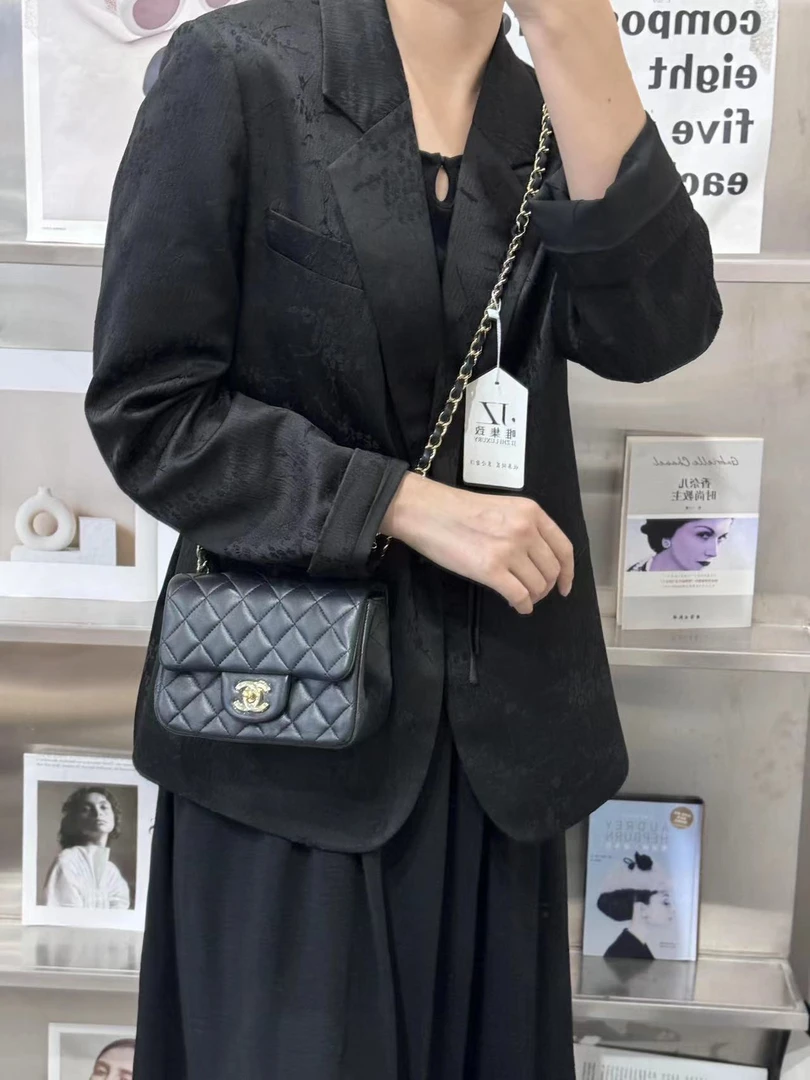 99新 Chanel/香奈儿 香奈儿方胖子黑金/公价无/严选