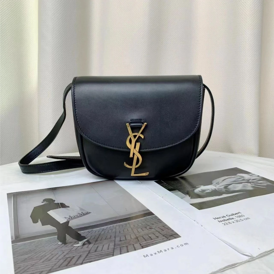 99新 YSL/圣罗兰 ysl马鞍小号黑金光面包/无公价/甄选