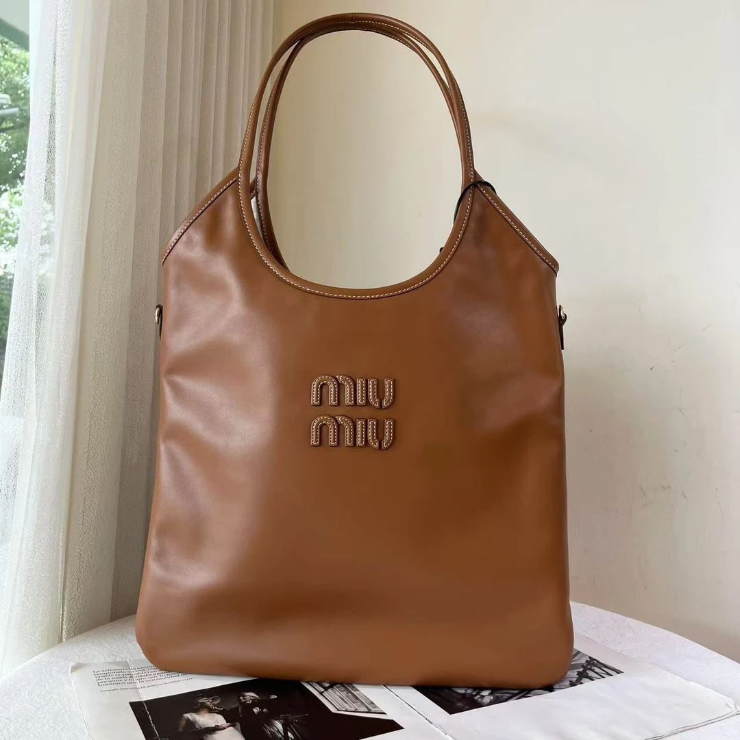 99新 MIU MIU/缪缪 miumiu ivy焦糖手提斜挎包/无公价/甄选