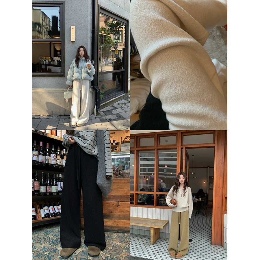 张贝贝暖冬序曲 圈圈呢羊毛 休闲系懒人暖暖裤