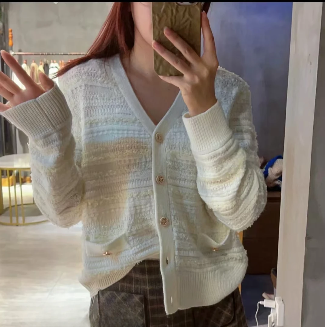 福利--拍下选择编码--秋冬百搭长袖显瘦纯色时尚开衫外套毛衣女