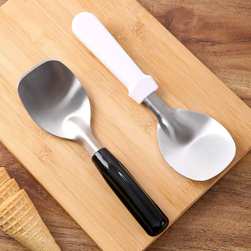 花式冰淇淋造型铲子商用雪糕挖勺不锈钢玫瑰花冰激凌手工制作刮铲