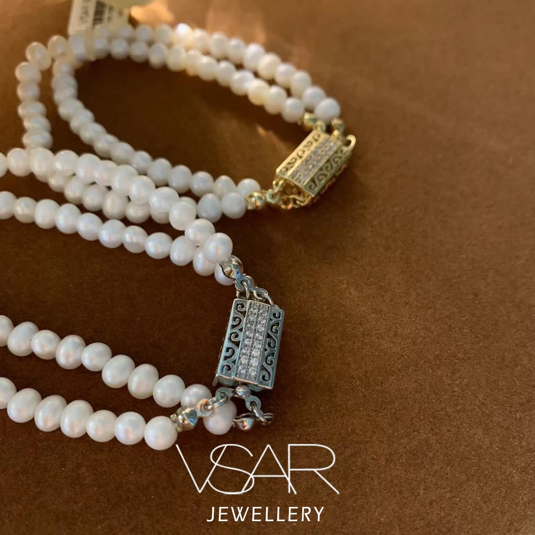 B013 双层复古珠珠手链女轻奢手链