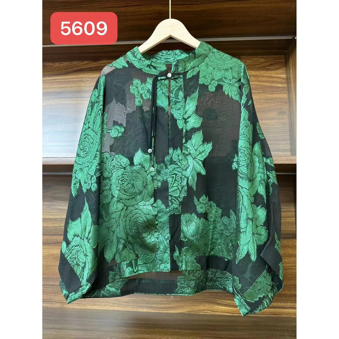 5609-3（虞美人）舒适时尚印花上衣外套