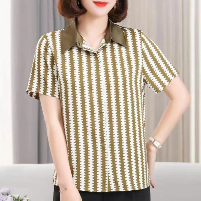 23260-3新款显瘦印花小衫