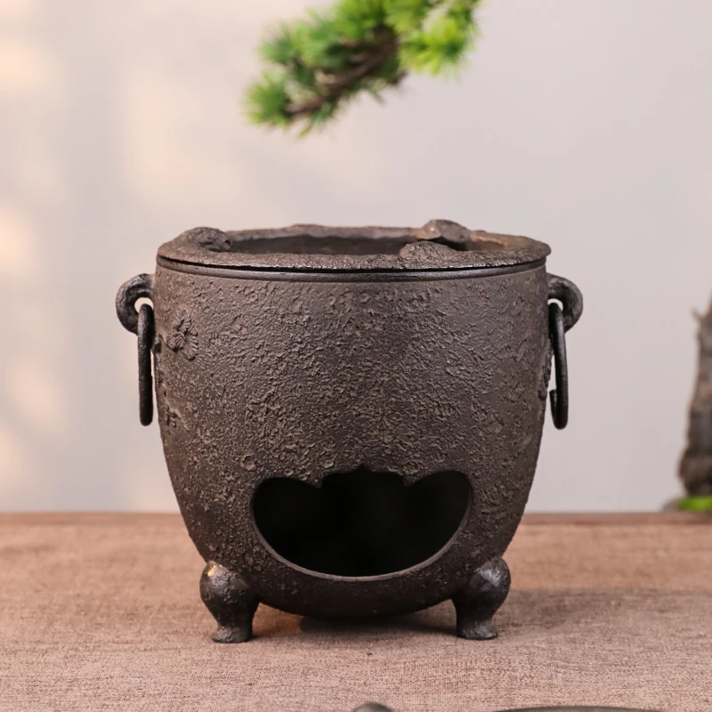 纯手工做旧松树小风炉家用户外百搭款 炭炉 梁炉