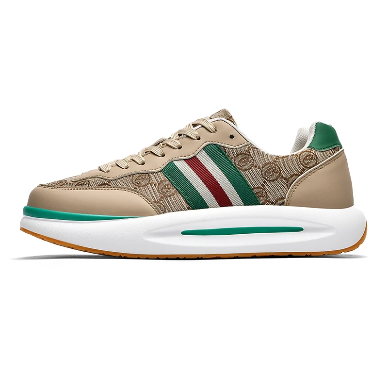 百搭休闲男士潮鞋复古时尚厚底透气潮流情侣运动鞋2013-1