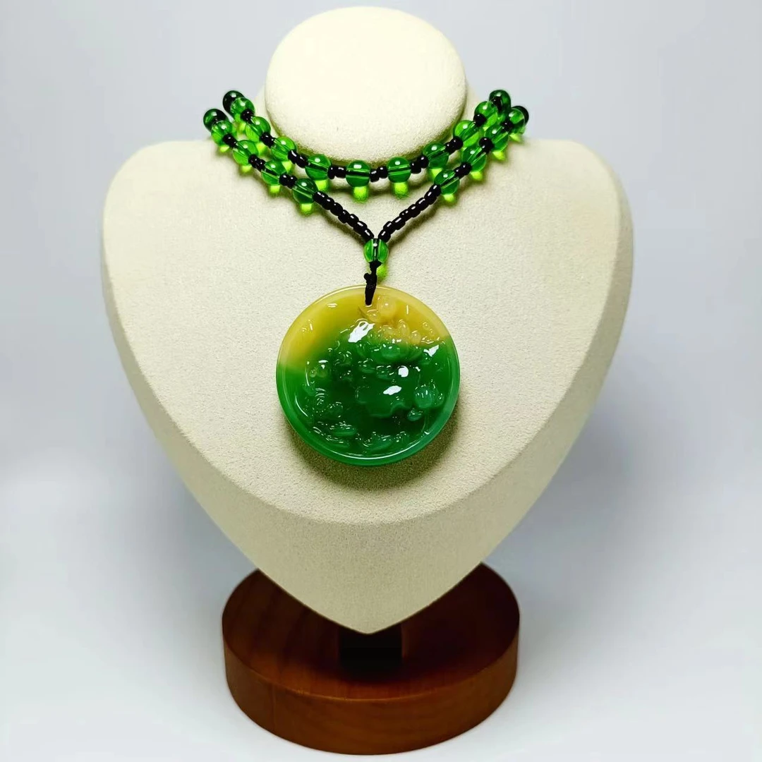 非金属玻璃项链 时尚花开富贵项链