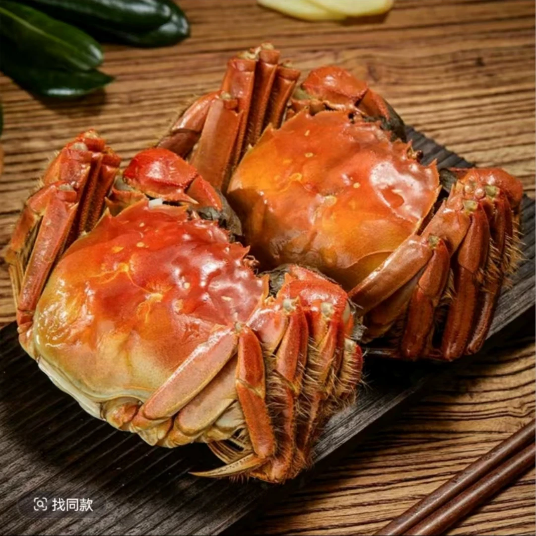 【活蟹】 高标精养蟹2.5-2.2两母5只+3-2.7两公蟹5只蟹王配蟹后YHL