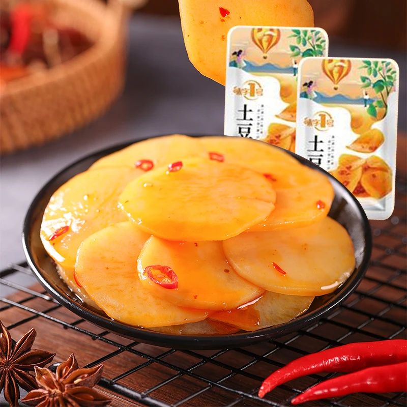 味字1号土豆片香辣烧烤味即食特产休闲零食网红小吃混合散装整箱