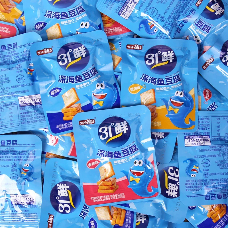 盐津铺子鱼豆腐散称小包多口味鱼豆干烧烤香辣麻辣味解馋湖南零食