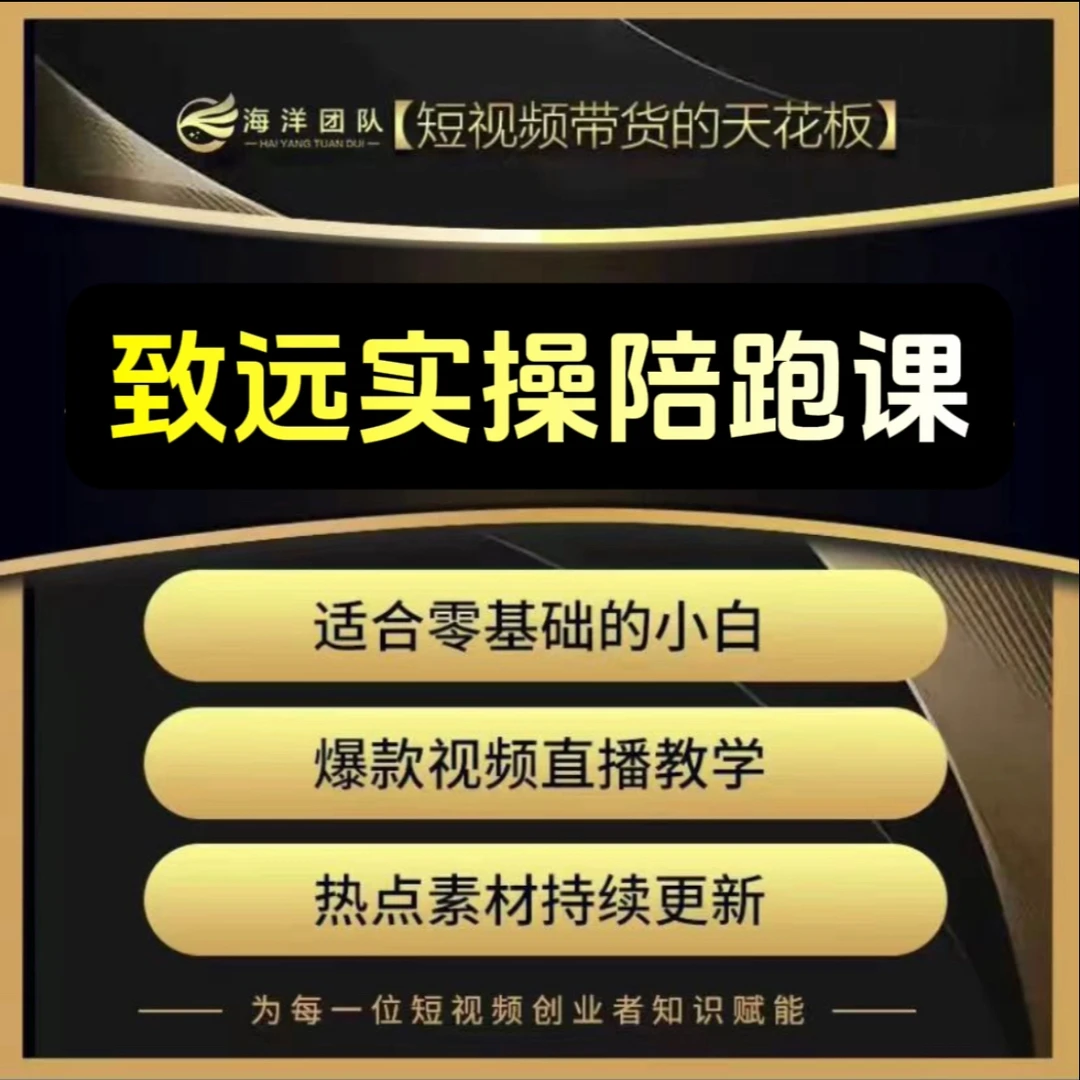 致远老师私教陪跑课(报名通道)