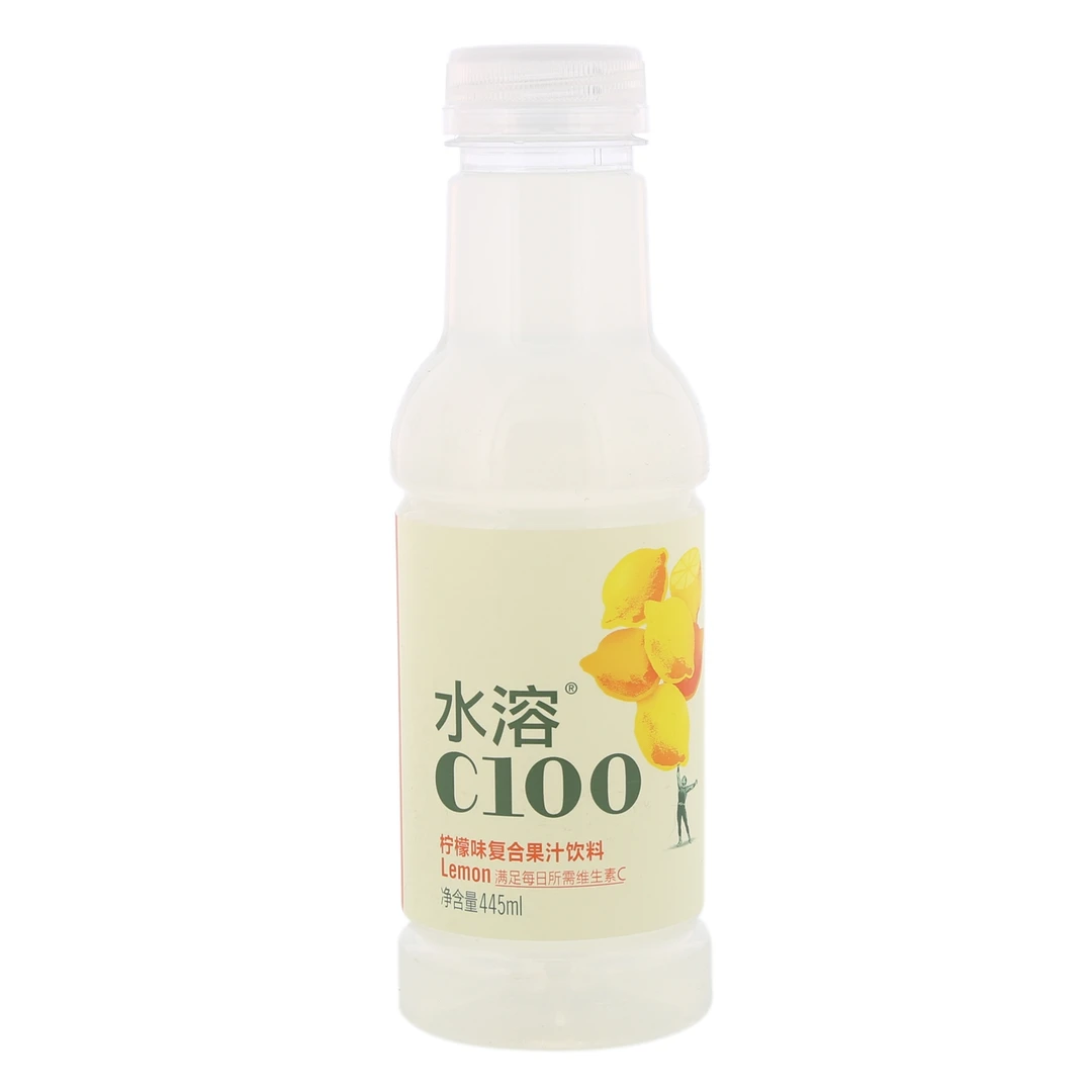 水溶C100果汁饮料 柠檬味 445ml