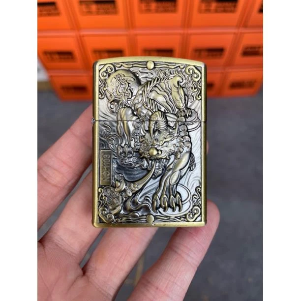 盔甲浮雕貔貅煤油打火机个性ZK20-1