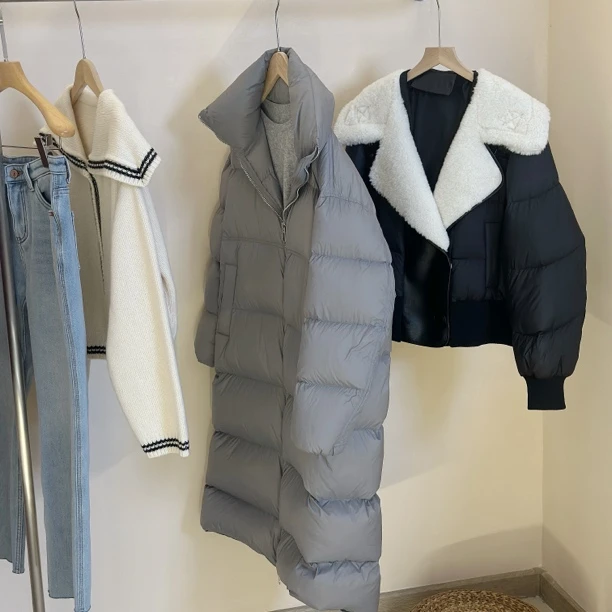 【去年669】新国标绒子90白鸭绒长款羽绒服显瘦时尚