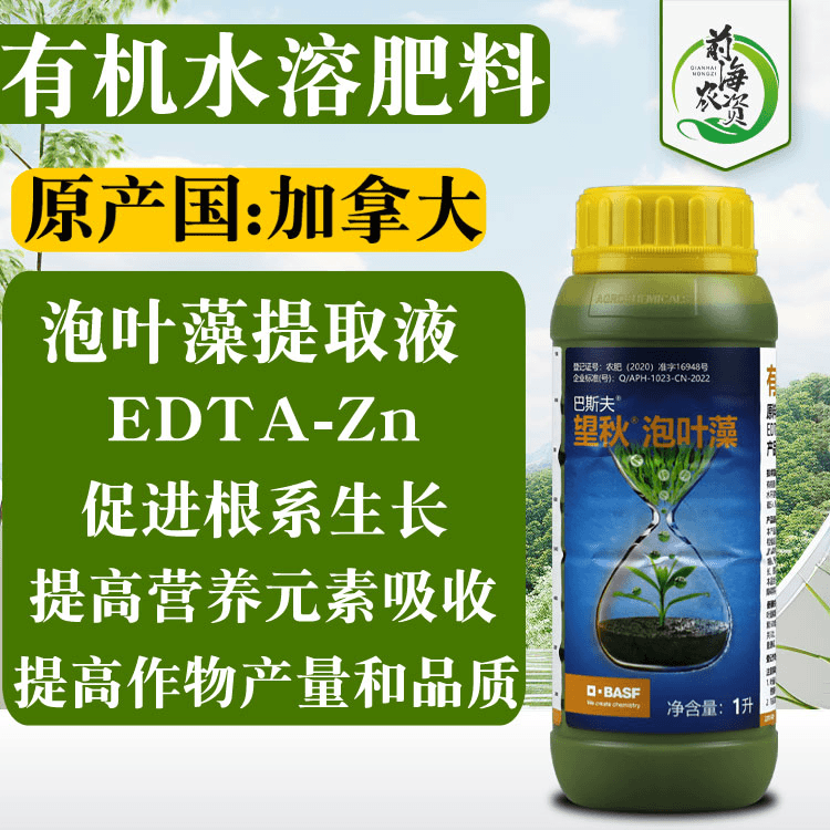 望秋泡叶藻水溶肥活性有吸收根系生长技术氨基酸水溶肥叶面肥喷施
