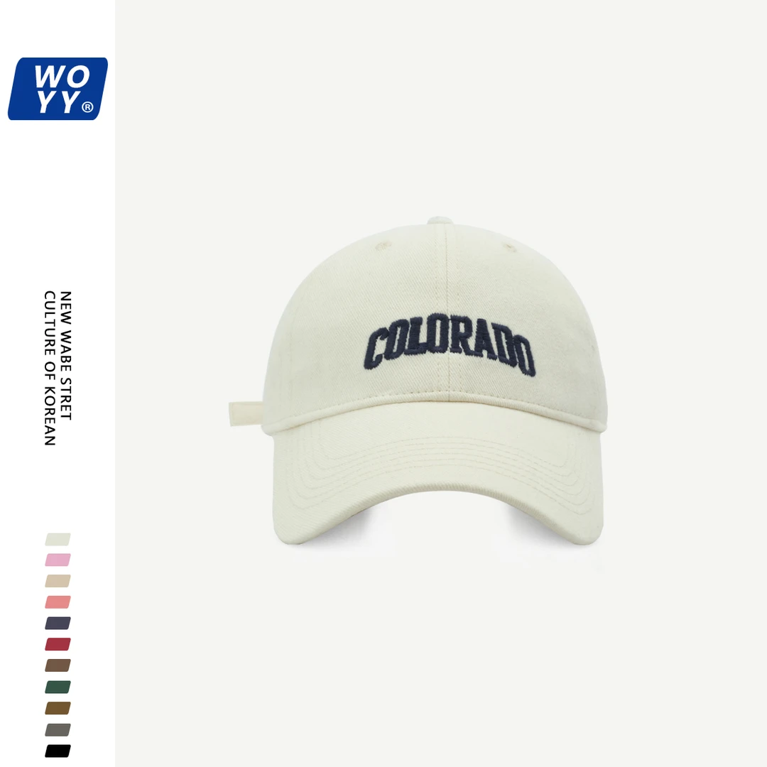 大头定制  磨毛刺绣字母棒球帽女百搭显瘦显脸小情侣出游防晒遮阳