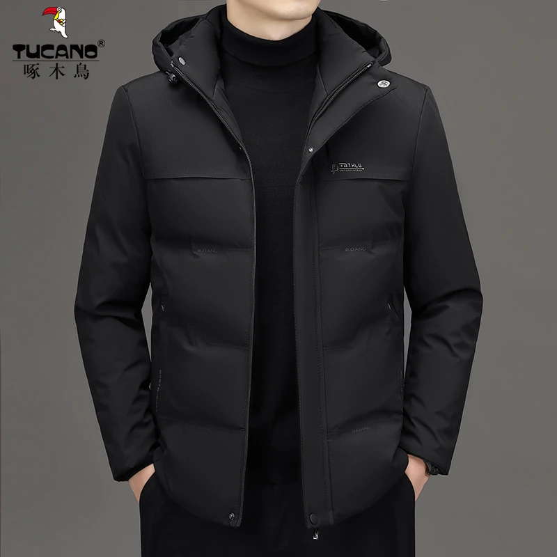 啄木鸟男士冬季新款棉服休闲中年加厚时尚棉袄保暖商务防风爸爸装