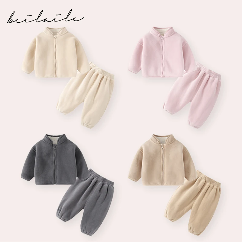 【大暖炉】【柏莉绒】婴儿童上衣服男童宝宝开衫外套装春装秋季