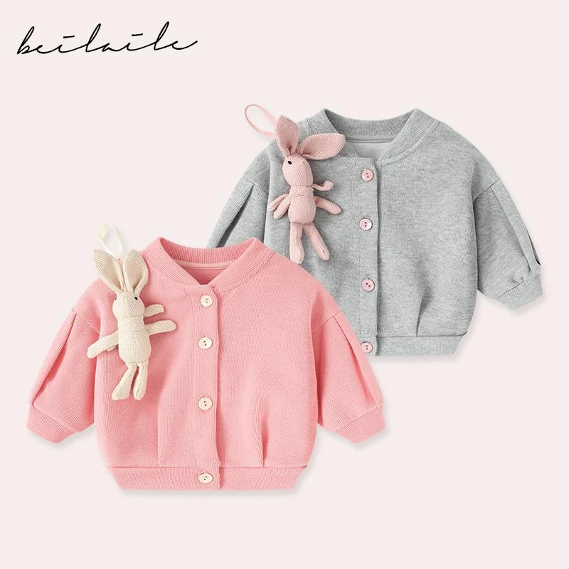 女童洋气开衫外套2022新款春装春秋童装儿童1-3岁6宝宝小童春秋