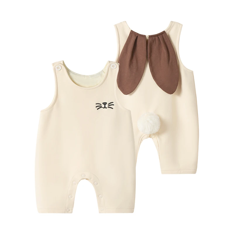 卡通背带裤婴儿童上衣服男童宝宝外小童女童连体衣服