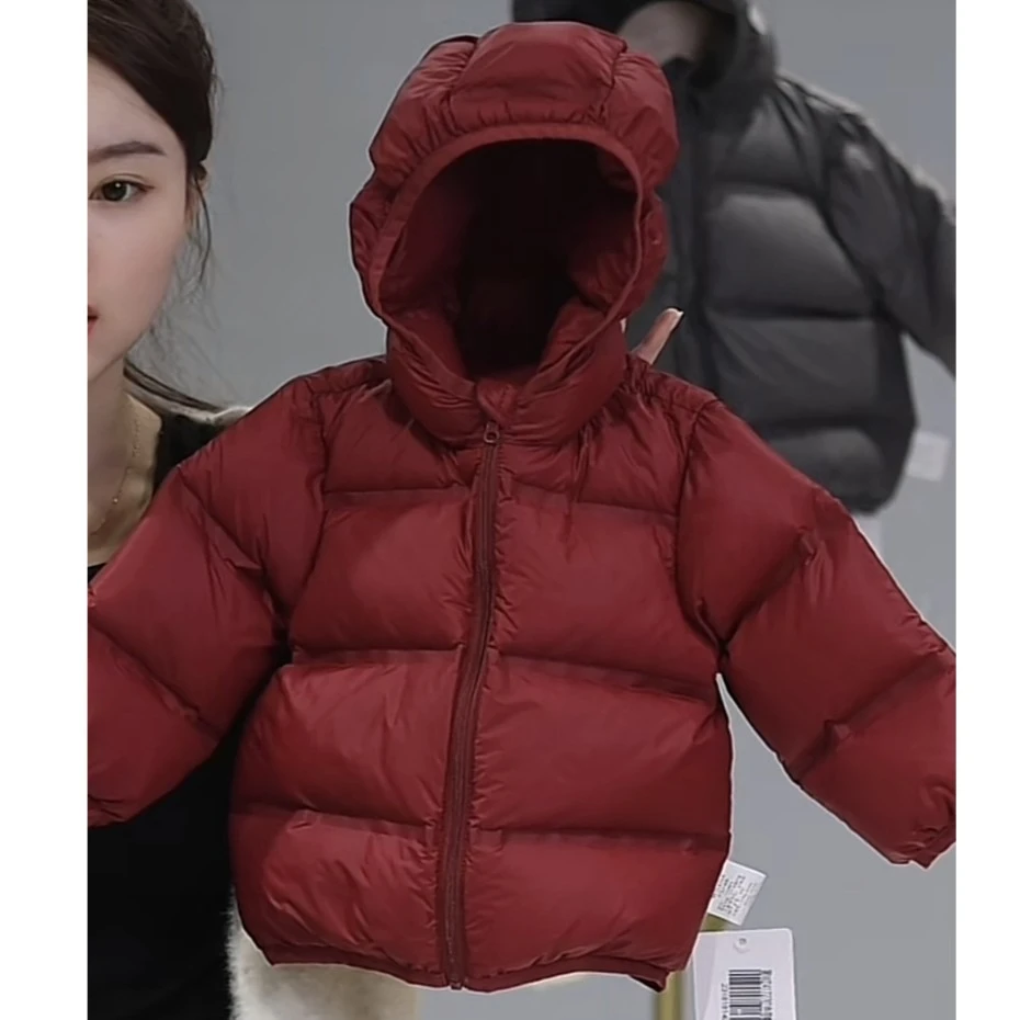 【带帽羽绒外套】【高充绒量】婴儿童连体衣服宝宝羽绒拜年秋冬