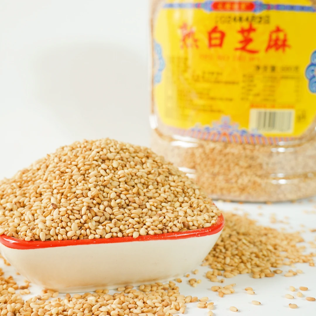 大桶600克现炒熟白芝麻免洗即食农家味道