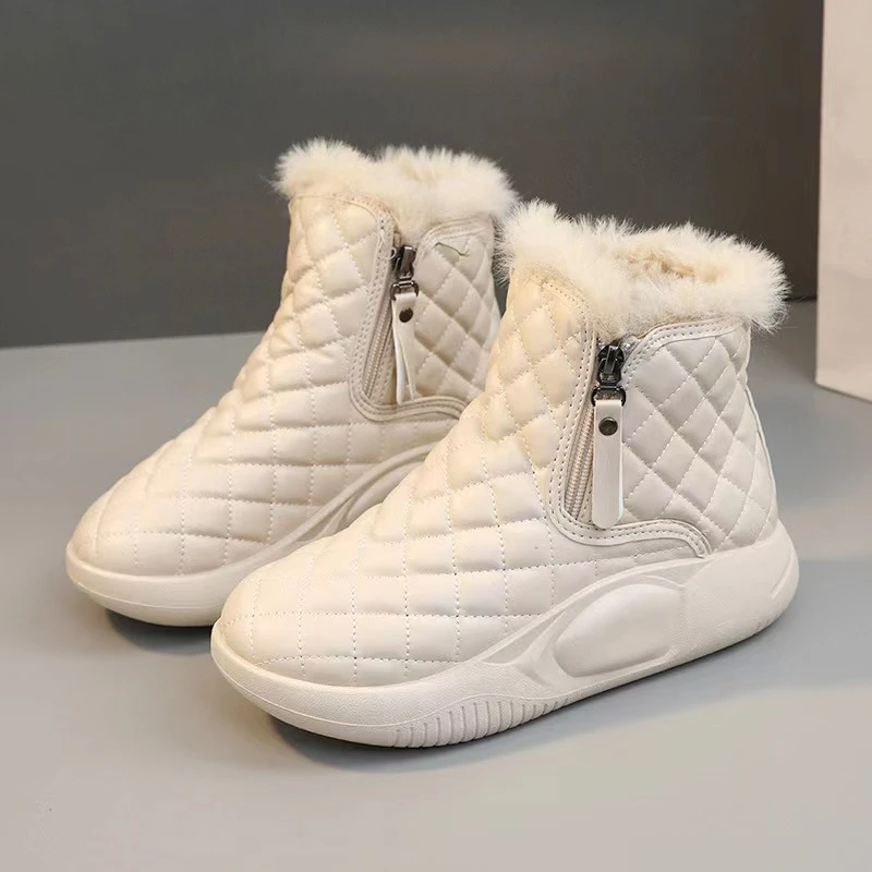 2023冬季新款韩版女式雪地靴加绒加棉短筒雪地靴外贸批发潮流时尚