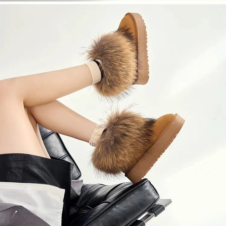 39 UDZ私家定制奢华大毛口雪地靴（定制款不退不换)