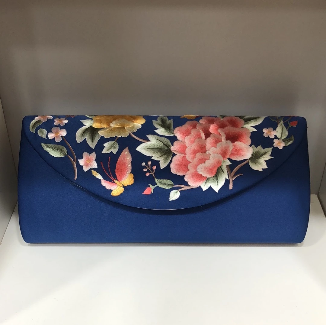 苏绣国风新中式刺绣手拿包