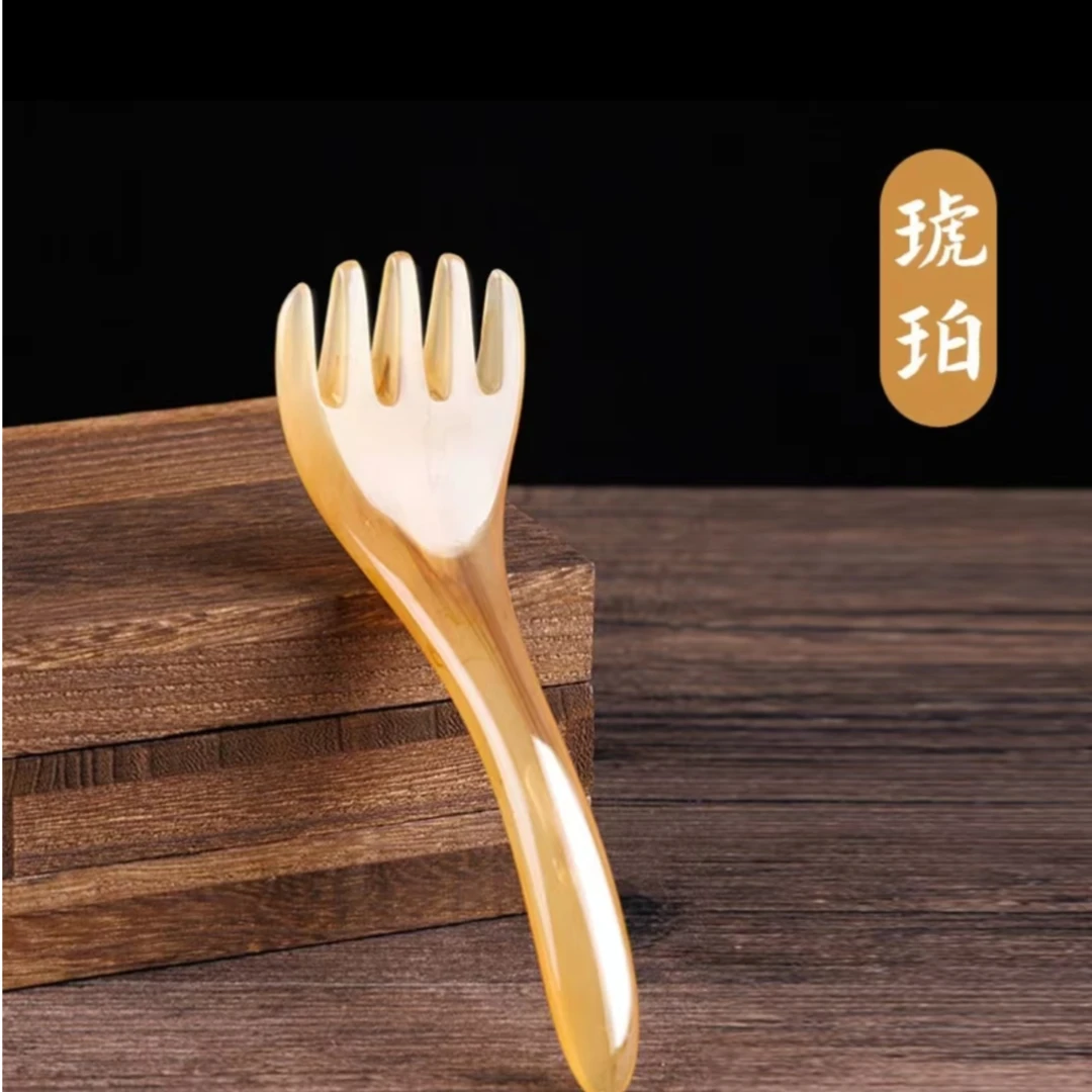 ［老师专属］树脂头部按摩器五爪梳头皮按摩器（颜色随机发）