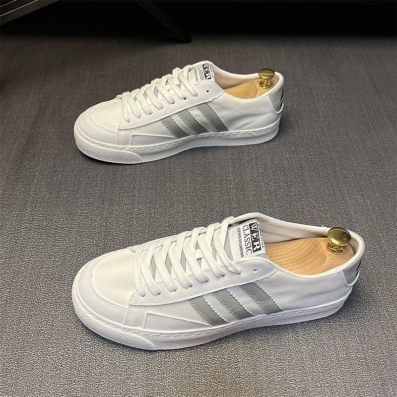 男鞋2025夏季透气小白鞋男士时尚百搭低帮运动休闲板鞋软底男潮鞋
